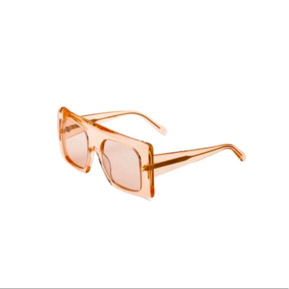 Stella McCartney Sunglasses Orange Square Frame.